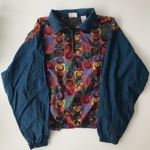 Reebok Golf Vintage Windbreaker Rainbow POP Art